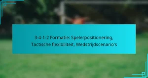 3-4-1-2 Formatie: Spelerpositionering, Tactische flexibiliteit, Wedstrijdscenario’s
